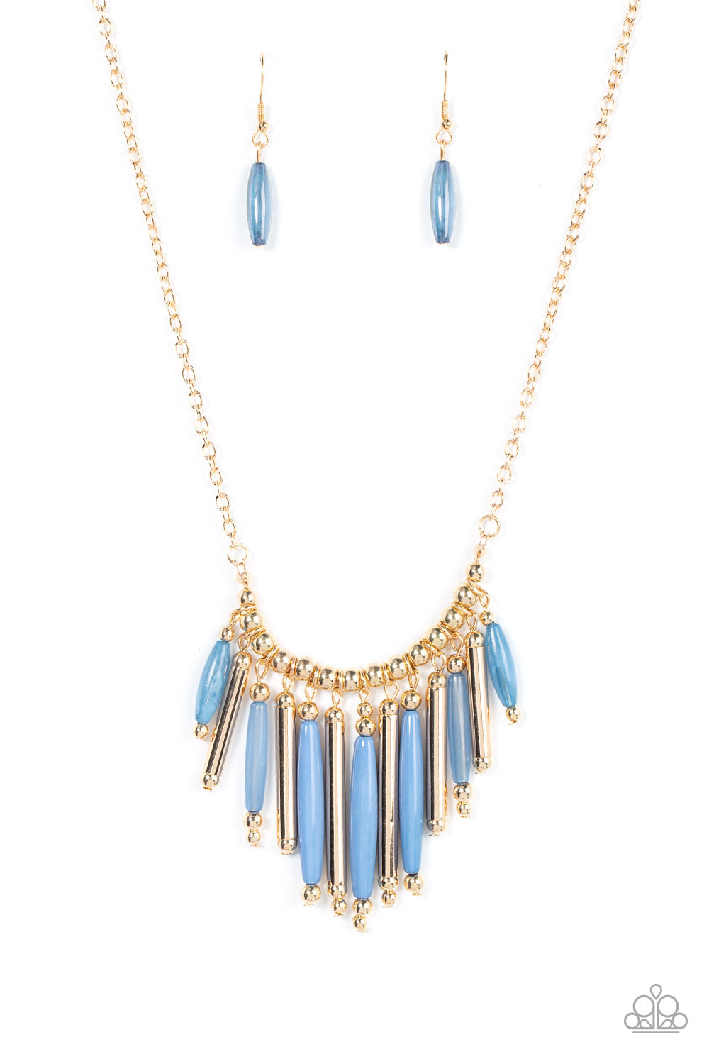 Paparazzi - Bohemian Breeze - Blue Necklaces #1339