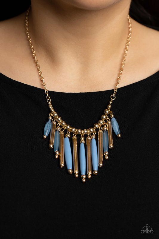 Paparazzi - Bohemian Breeze - Blue Necklaces #1339