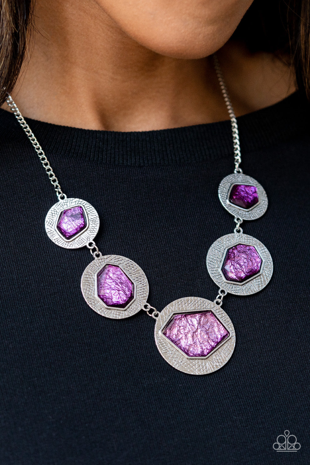 Paparazzi - Raw Charisma - Purple Necklaces #1570