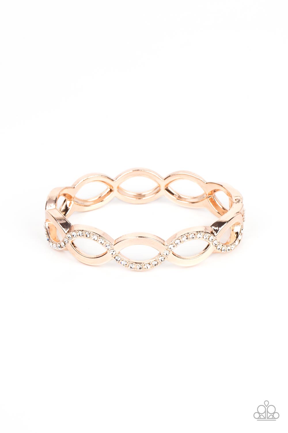 Paparazzi - Tailored Twinkle - Rose Gold Bracelets   #1201