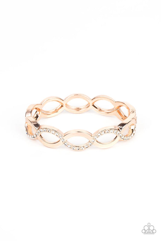 Paparazzi - Tailored Twinkle - Rose Gold Bracelets   #1201