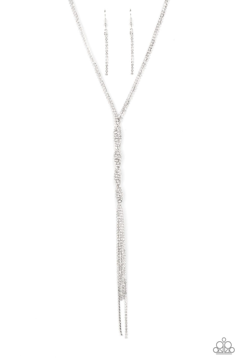 Paparazzi - Impressively Icy - White Necklace  #1670