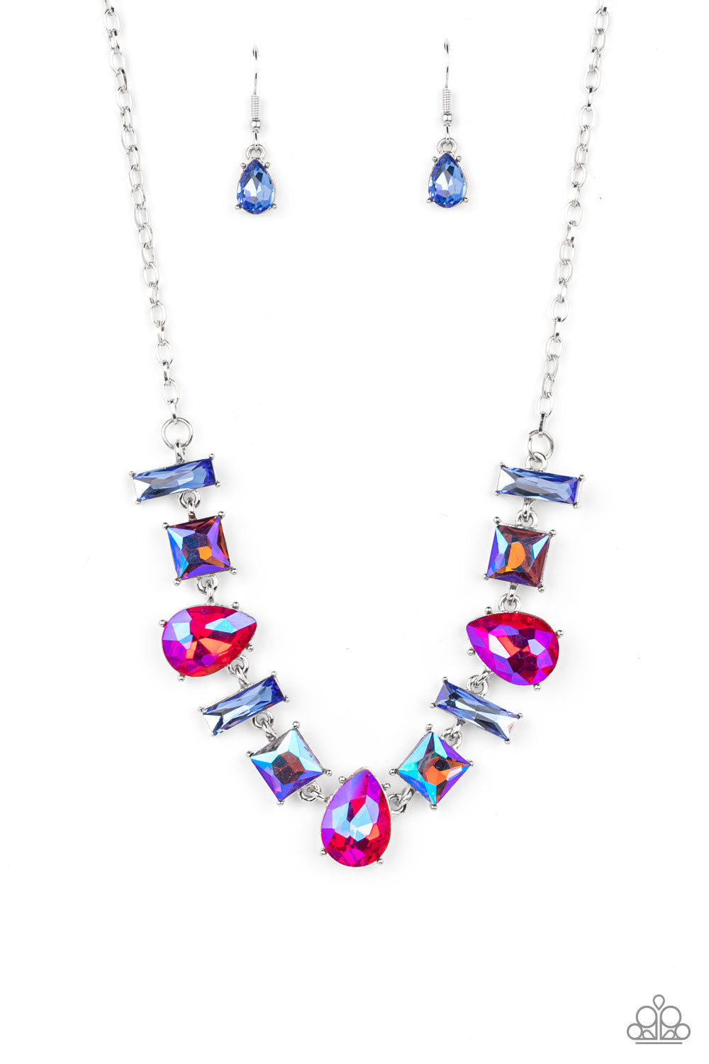 Paparazzi - Interstellar Ice - Pink Necklace