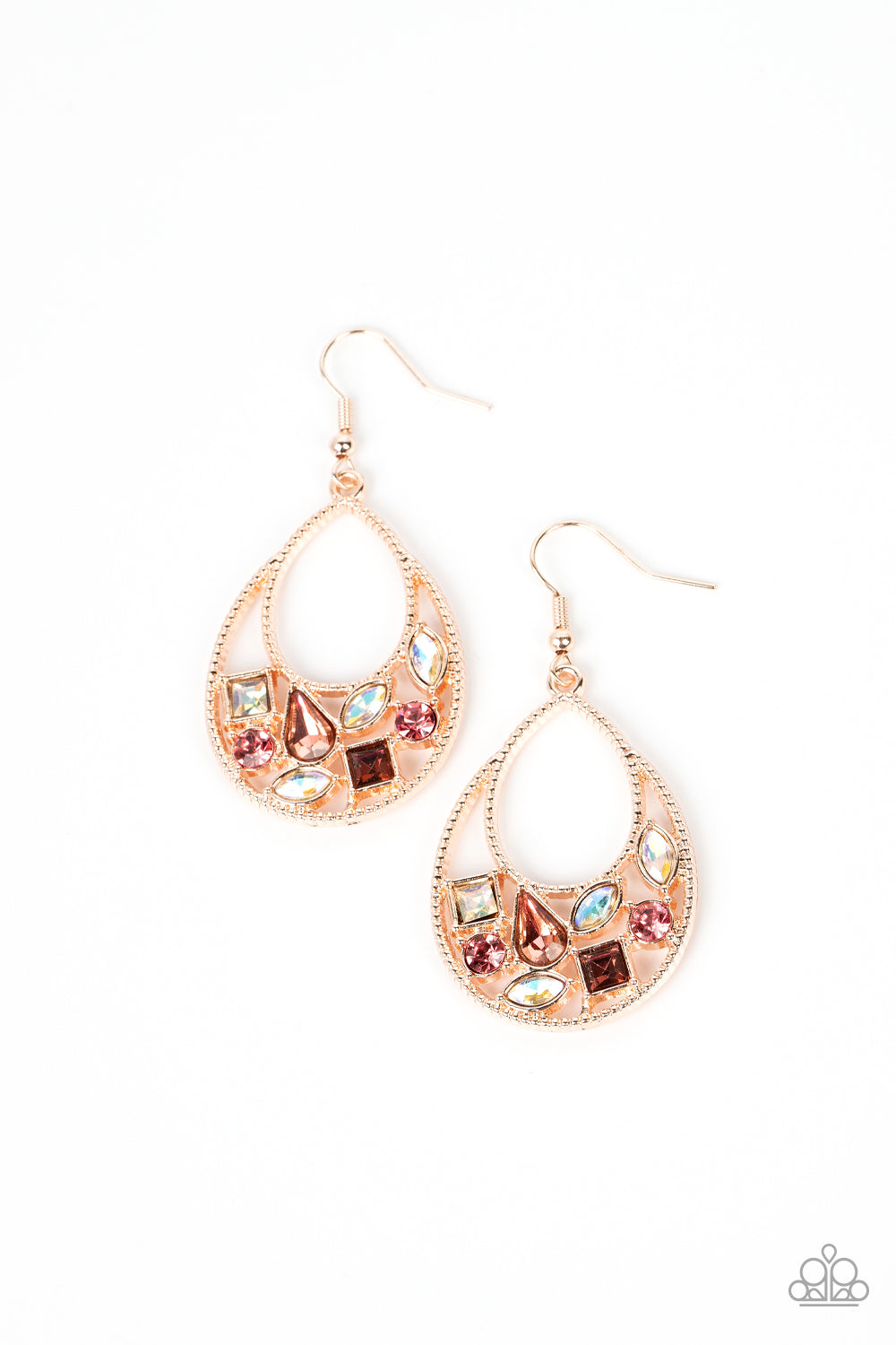 Paparazzi - Regal Recreation - Gold Earrings #2071