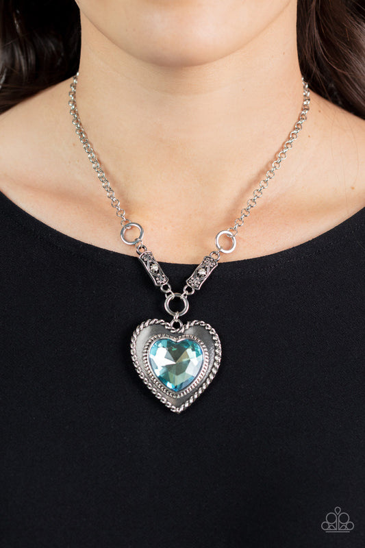 Paparazzi - Heart Full of Fabulous - Blue Necklace  #1562