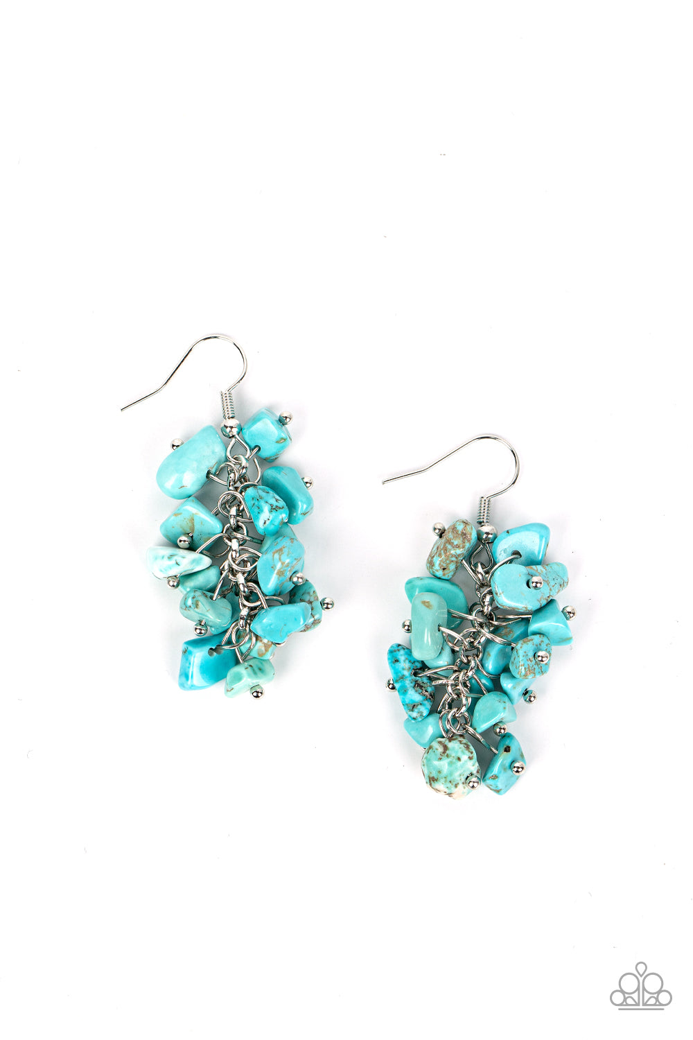 Paparazzi - Pebble Palette - Blue Earrings #0847