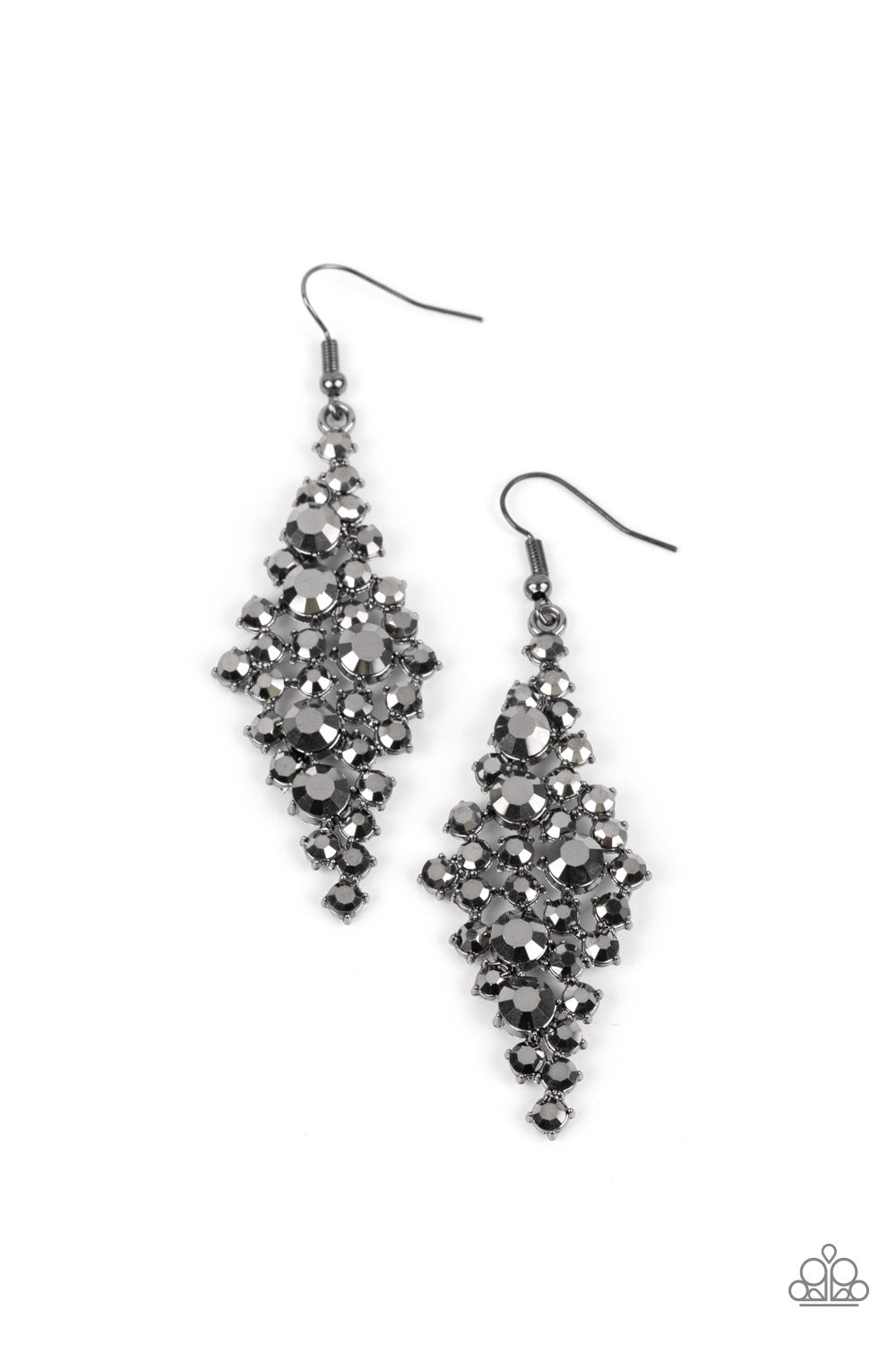 Paparazzi - Celestial Comet - Black Earrings #2086