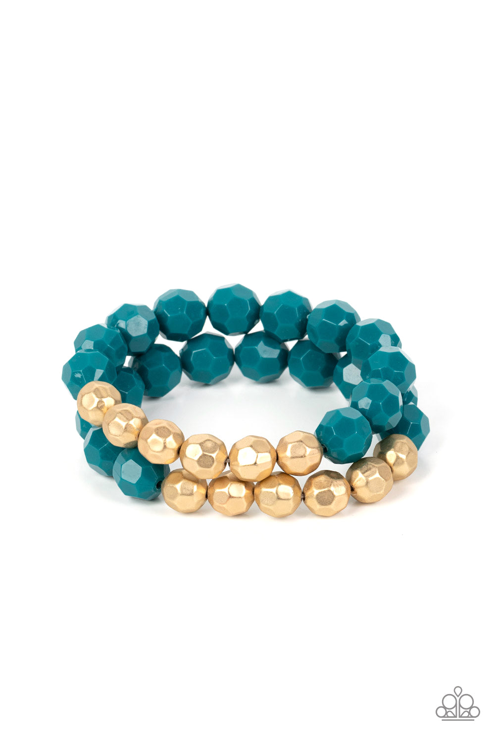 Paparazzi - Grecian Glamour - Blue Bracelet  #1151