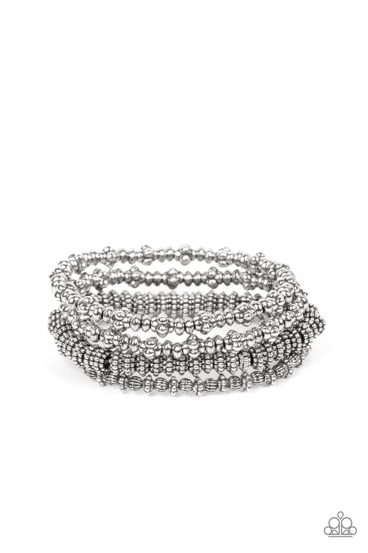 Paparazzi - Country Charmer - Silver Bracelets #0991