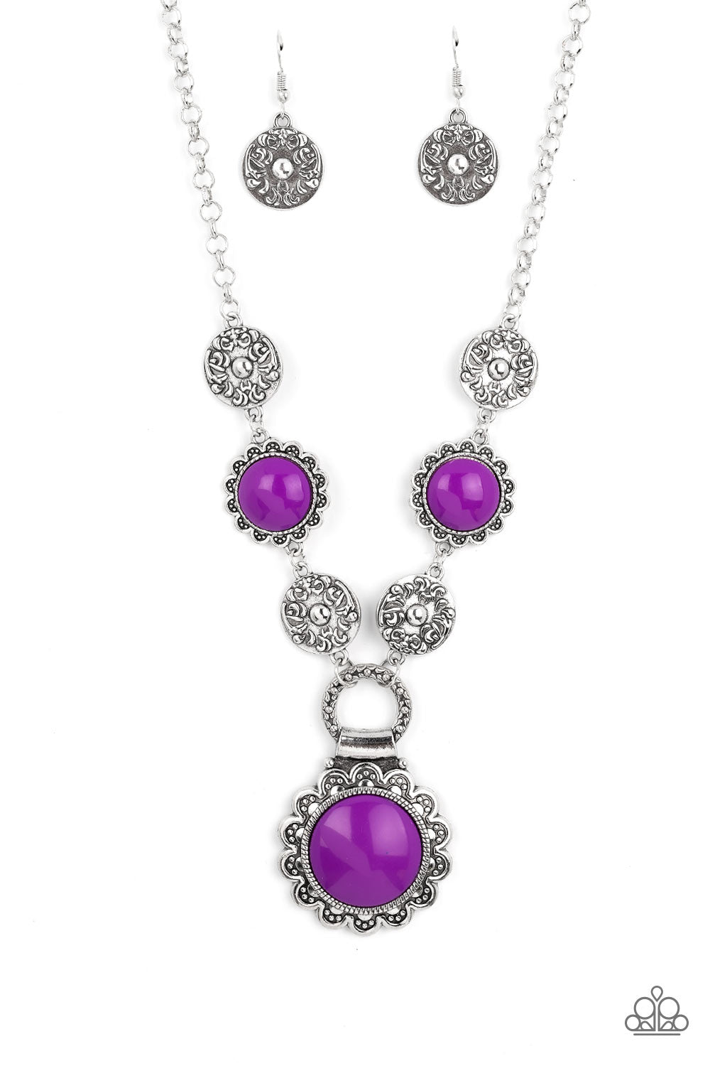 Paparazzi - Poppy Persuasion - Purple Necklaces  #2109