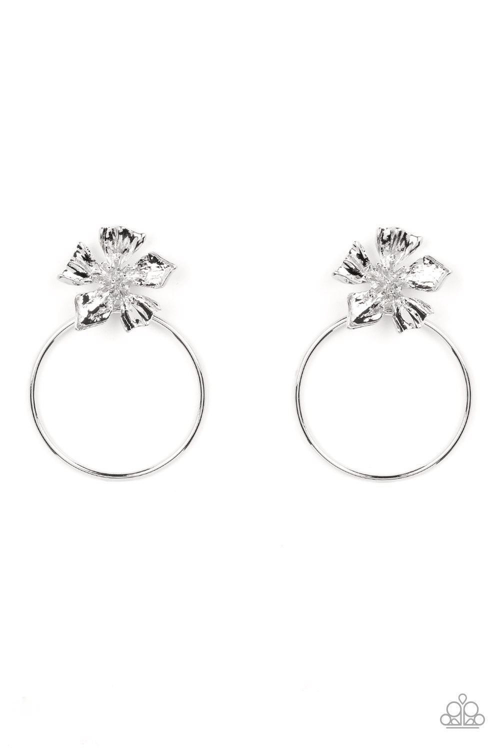 Paparazzi - Buttercup Bliss - Silver Earrings  #1904