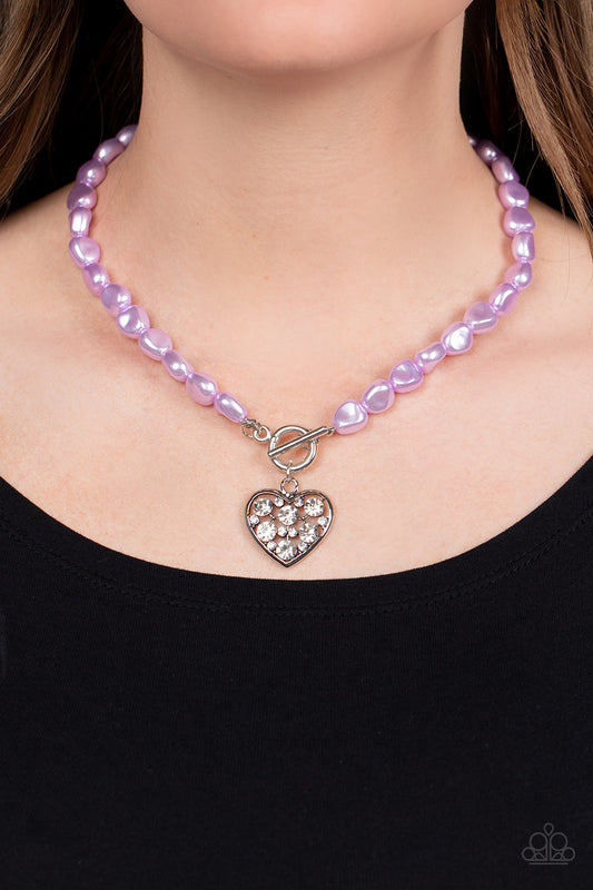 Paparazzi - Color Me Smitten - Purple Necklaces #0138