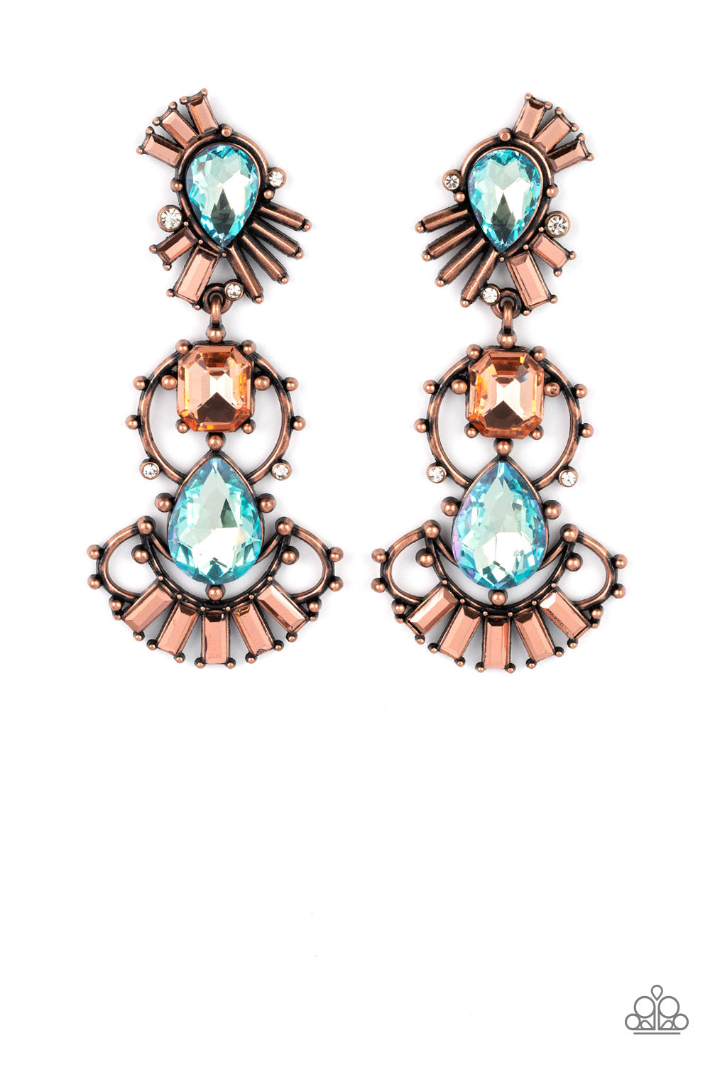 Paparazzi - Ultra Universal - Copper Earrings  #1903