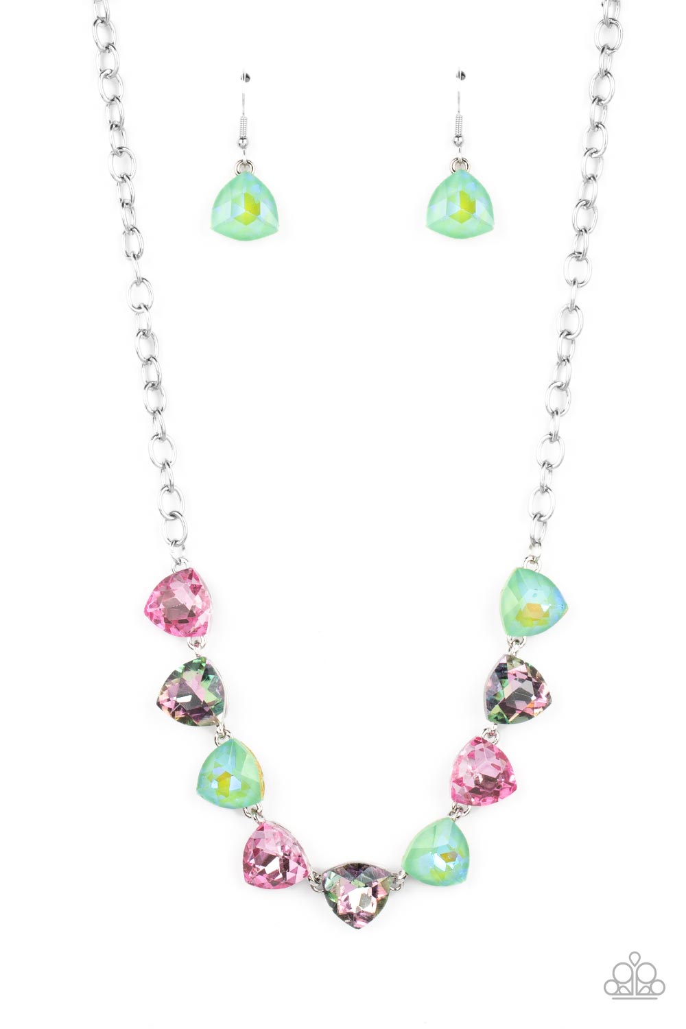 Paparazzi - Dreamy Drama - Green Necklaces #1347