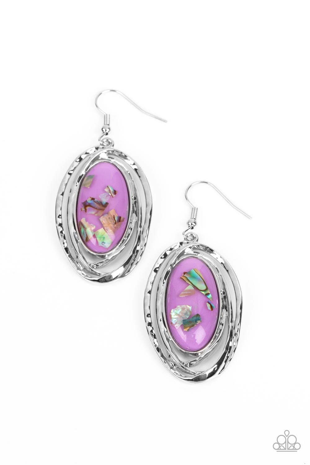 Paparazzi - Ocean Floor Oracle - Purple Earrings #2046