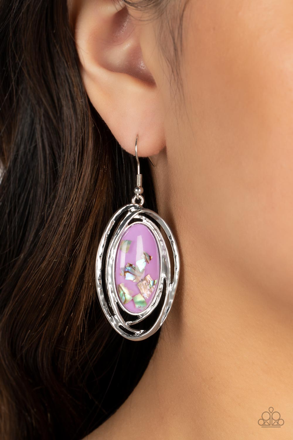 Paparazzi - Ocean Floor Oracle - Purple Earrings #2046