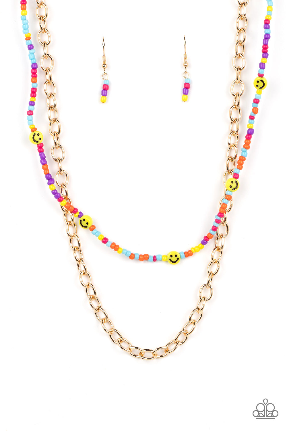 Paparazzi - Happy Looks Good on You - Multi Necklaces  #1569