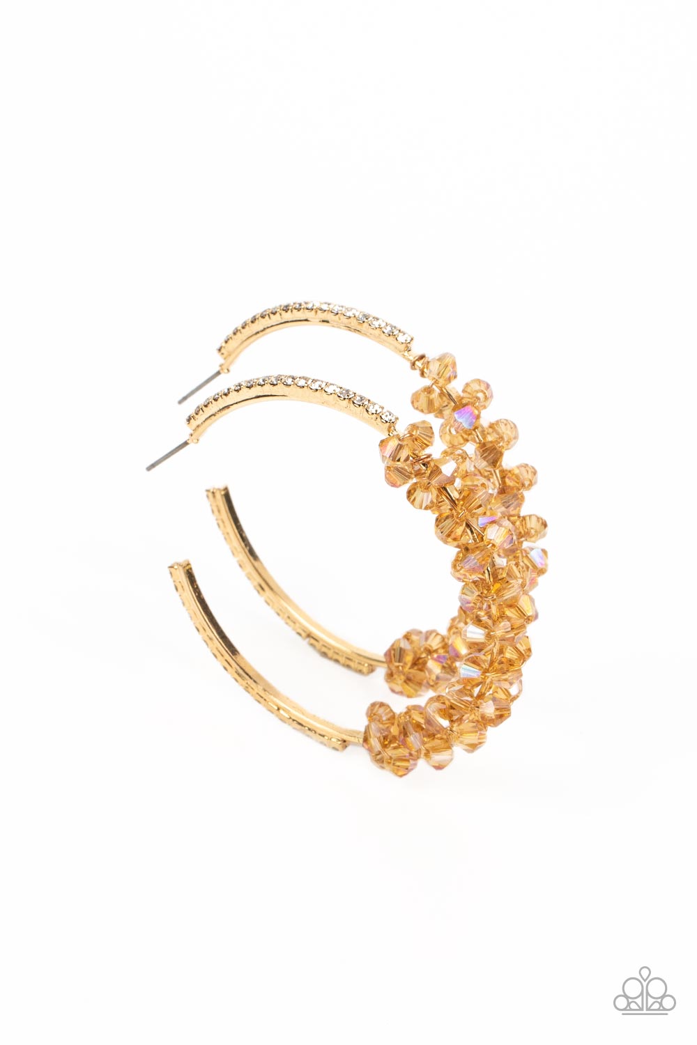 Paparazzi - Bubble-Bursting Bling - Gold Earrings