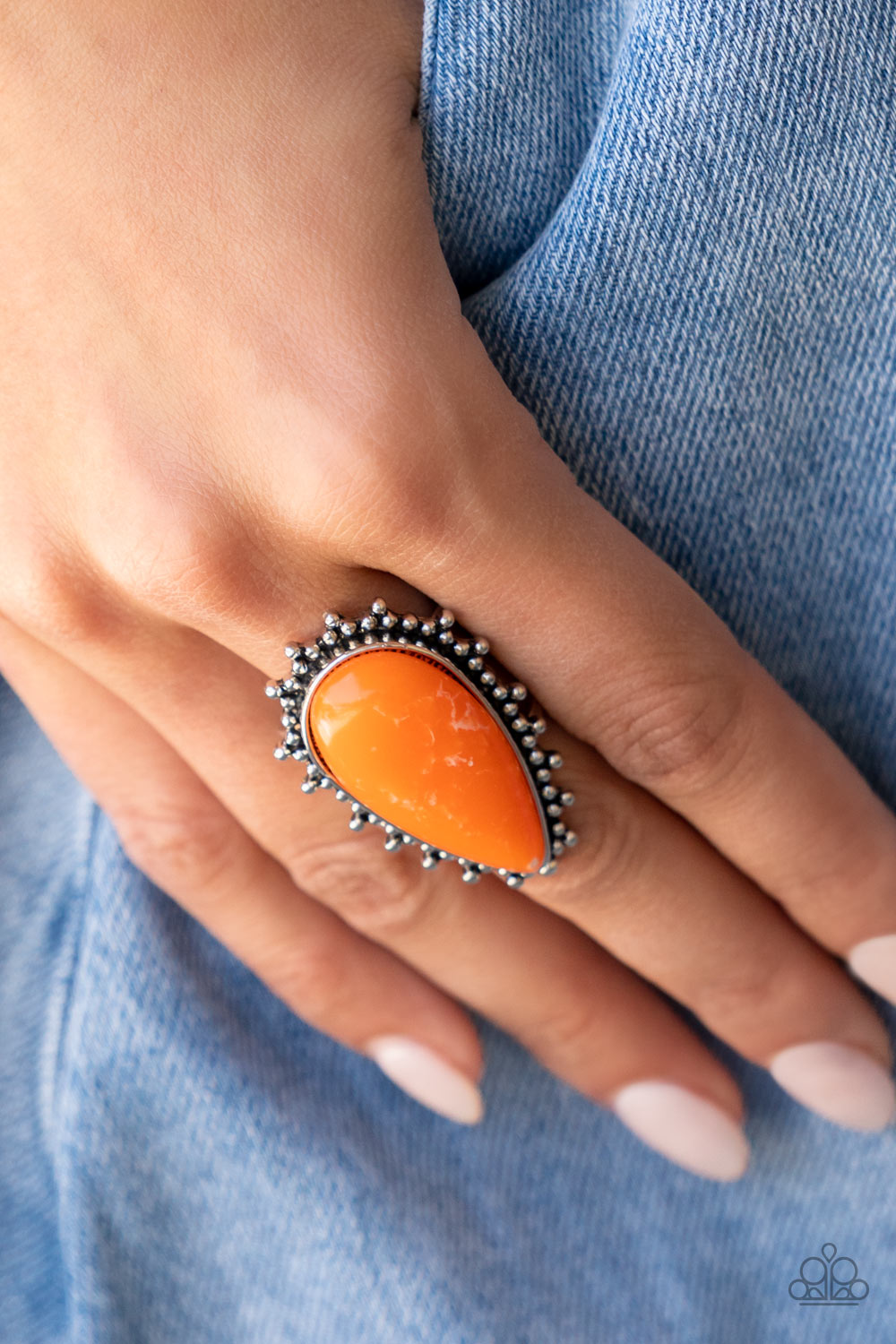 Paparazzi - Down-to-Earth Essence - Orange Rings  #R041