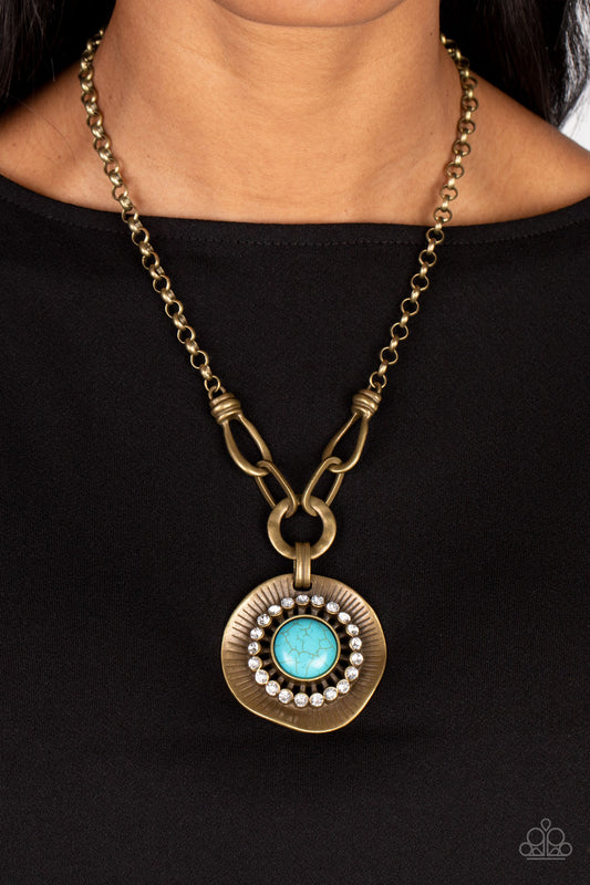 Paparazzi - Badlands Treasure Hunt - Brass Necklaces  #1597