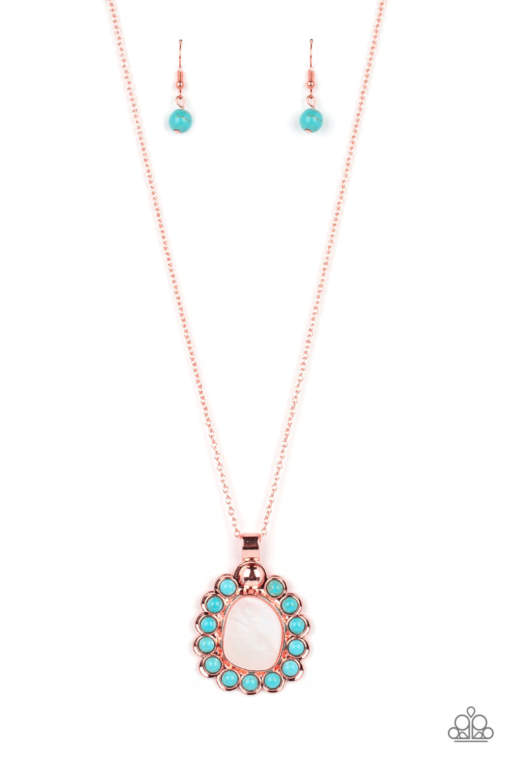 Paparazzi - Sahara Sea - Copper Necklaces  #1571