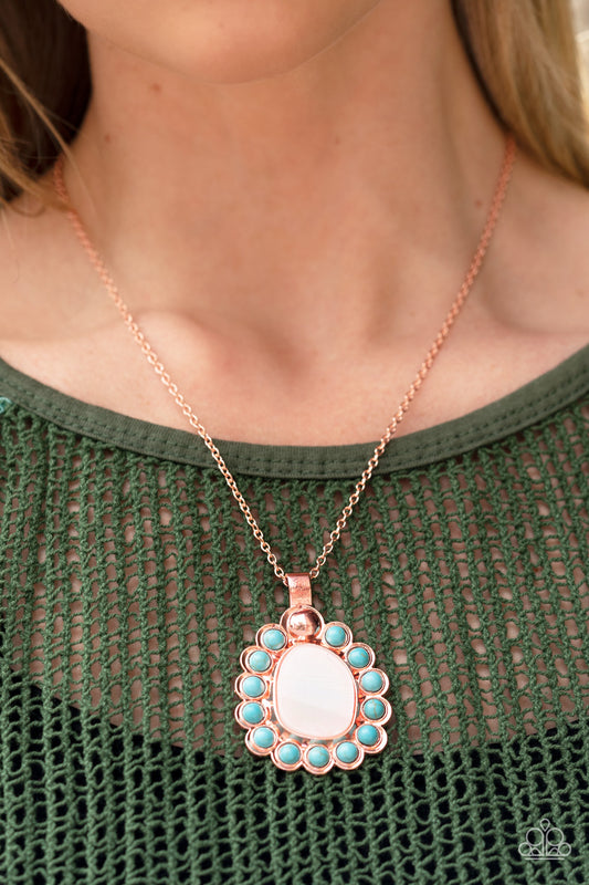 Paparazzi - Sahara Sea - Copper Necklaces  #1571