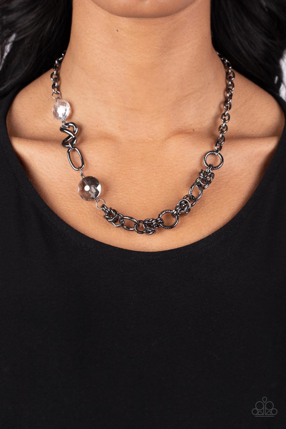 Paparazzi - Celestially Celtic - Black Necklaces  #2120