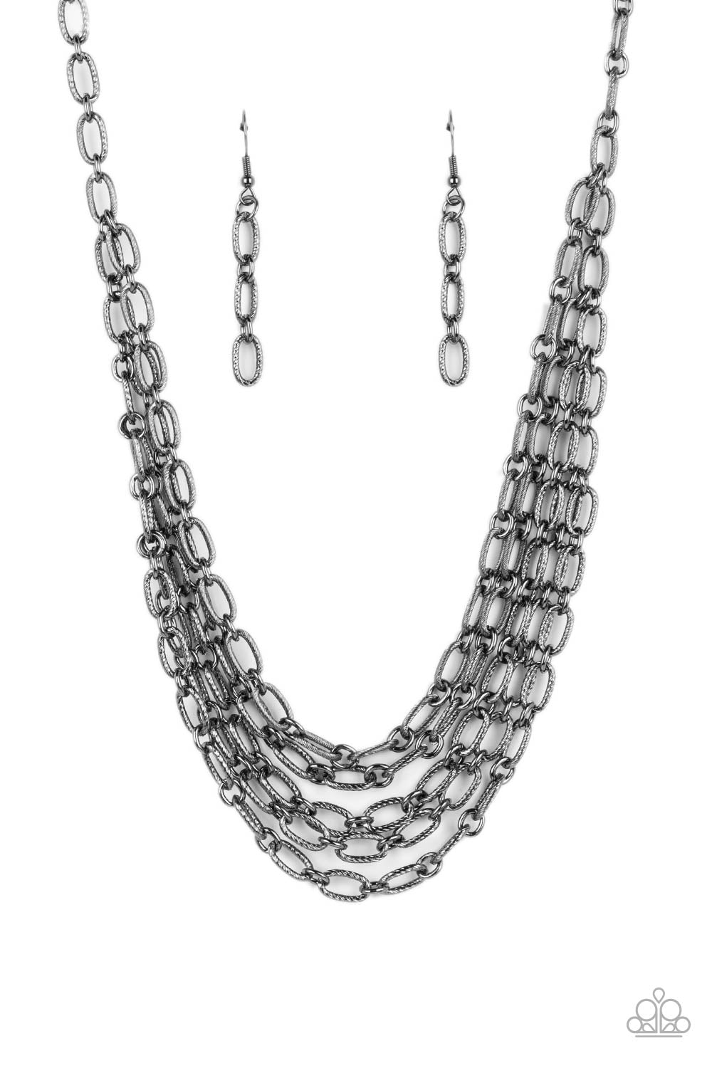 Paparazzi - House of CHAIN - Black Necklaces  #2175