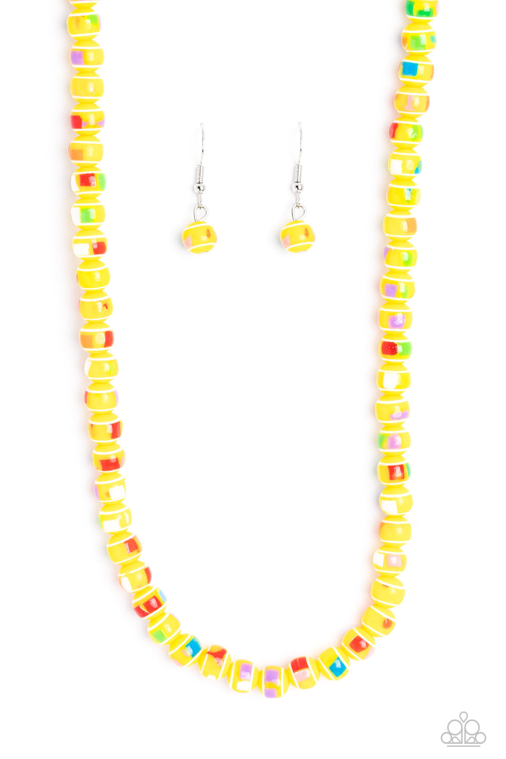 Paparazzi - Gobstopper Glamour - Yellow Necklaces #1308