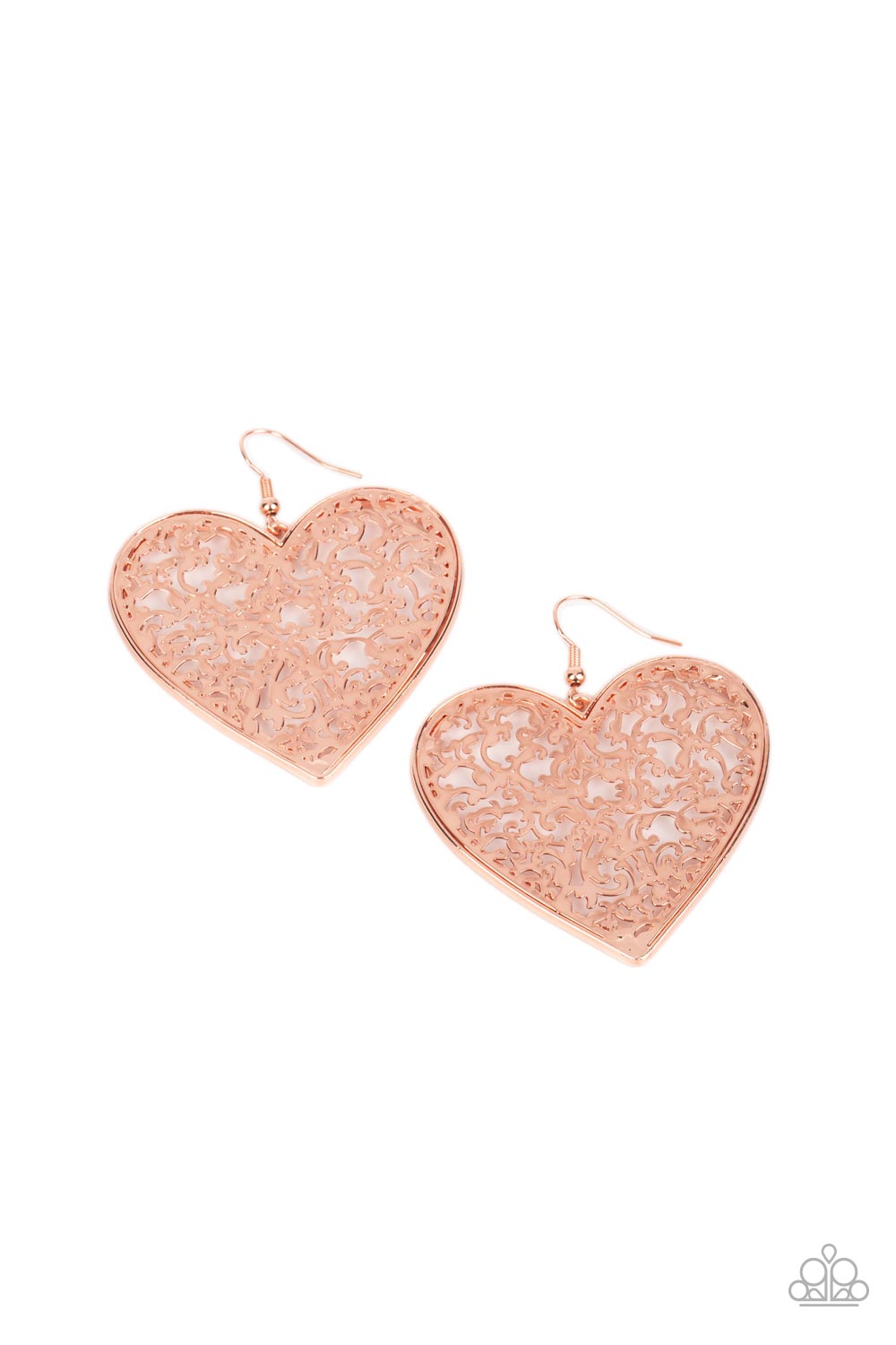 Paparazzi - Fairest in the Land - Copper Earrings #0781