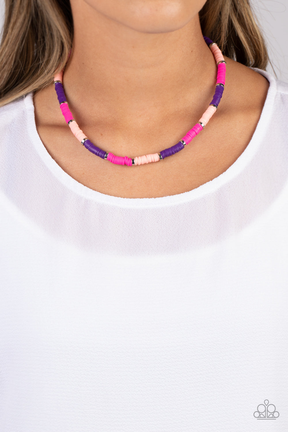 Paparazzi - Rainbow Road - Pink Necklaces #1631