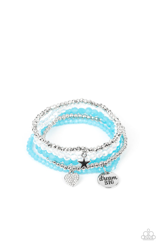 Paparazzi - Teenage DREAMER - Blue Bracelets  #1159