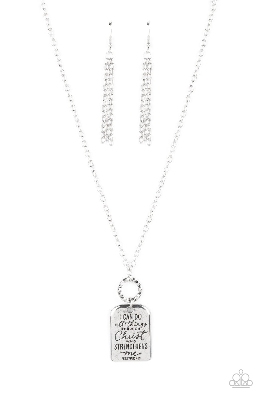 Paparazzi - Persevering Philippians - Silver Necklaces