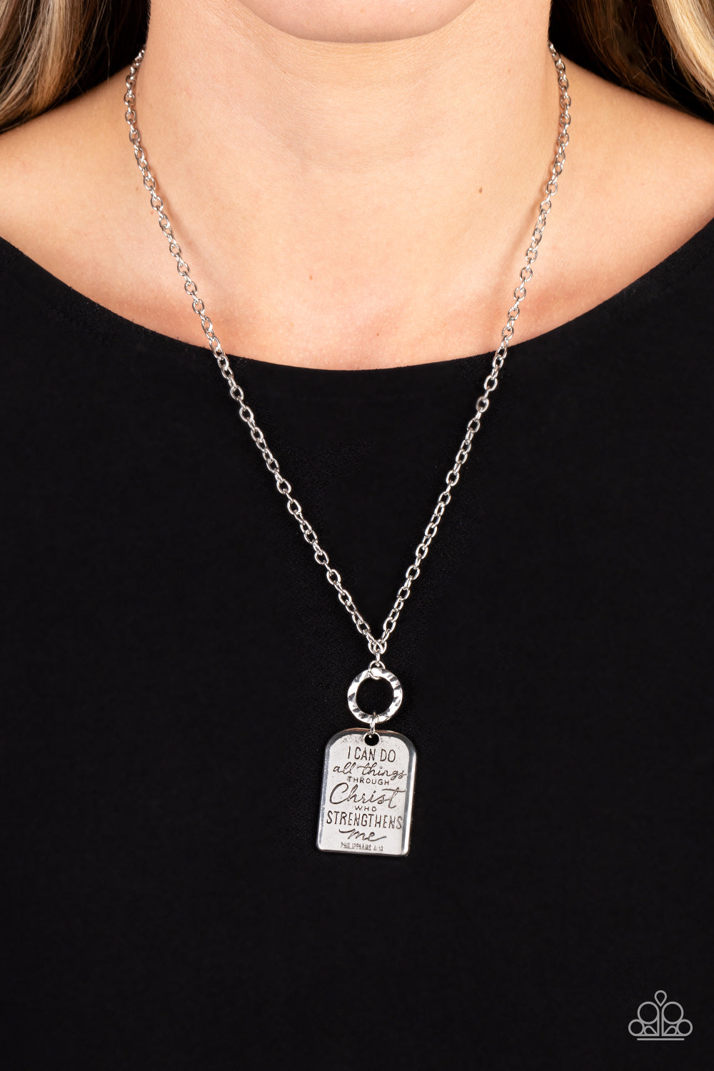 Paparazzi - Persevering Philippians - Silver Necklaces