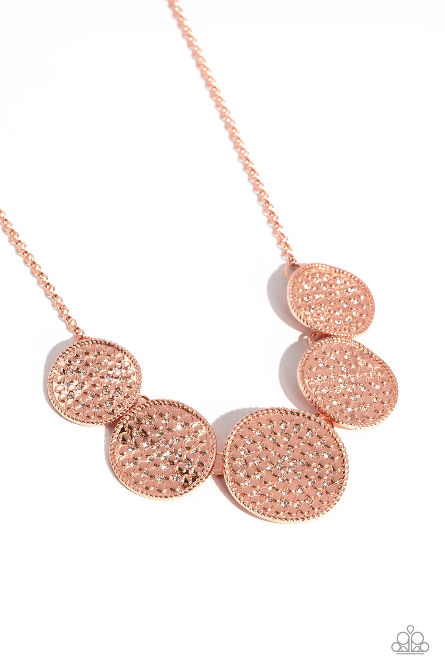 Paparazzi - Medaled Mosaic - Copper Necklaces  #2177