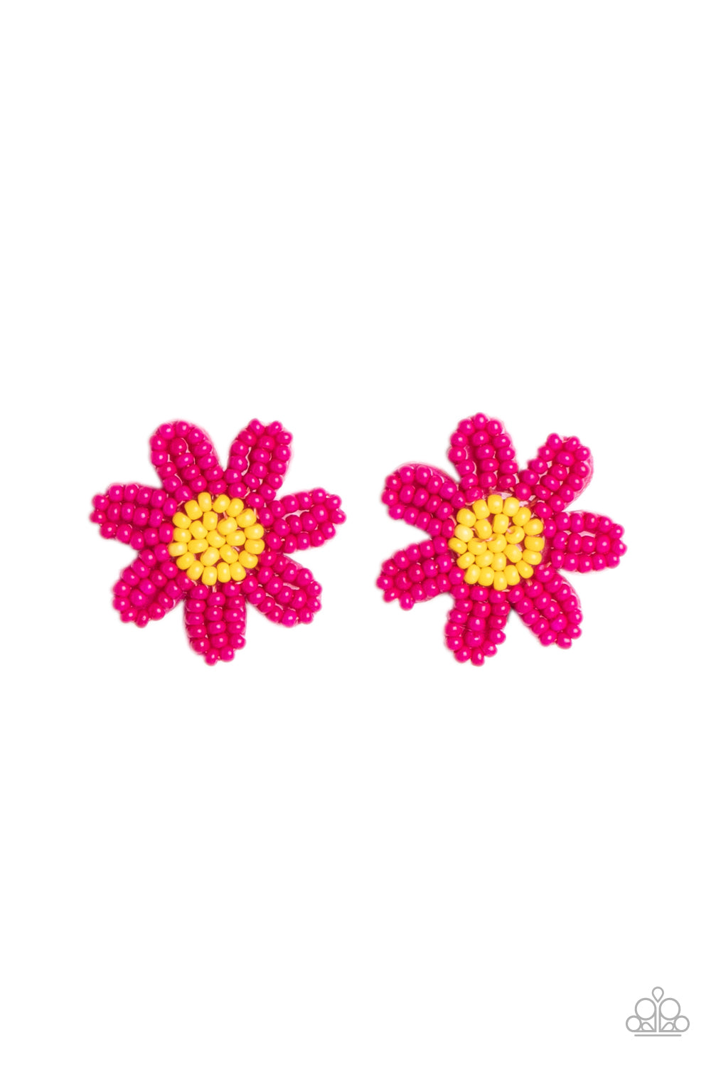 Paparazzi - Sensational Seeds - Pink Earrings #2057