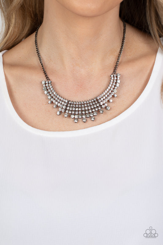 Paparazzi - Shimmering Song - Black Necklaces #2103