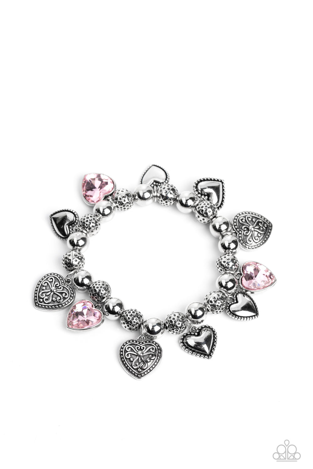 Paparazzi - Charming Crush - Pink Bracelets  #1233