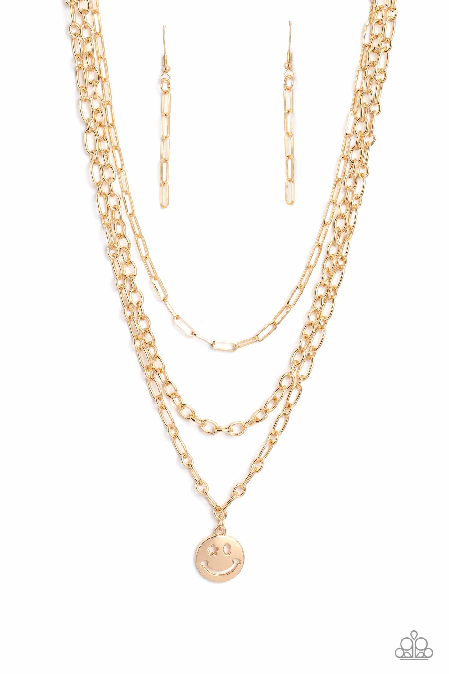 Paparazzi - Winking Wanderer - Gold Necklace  #1323