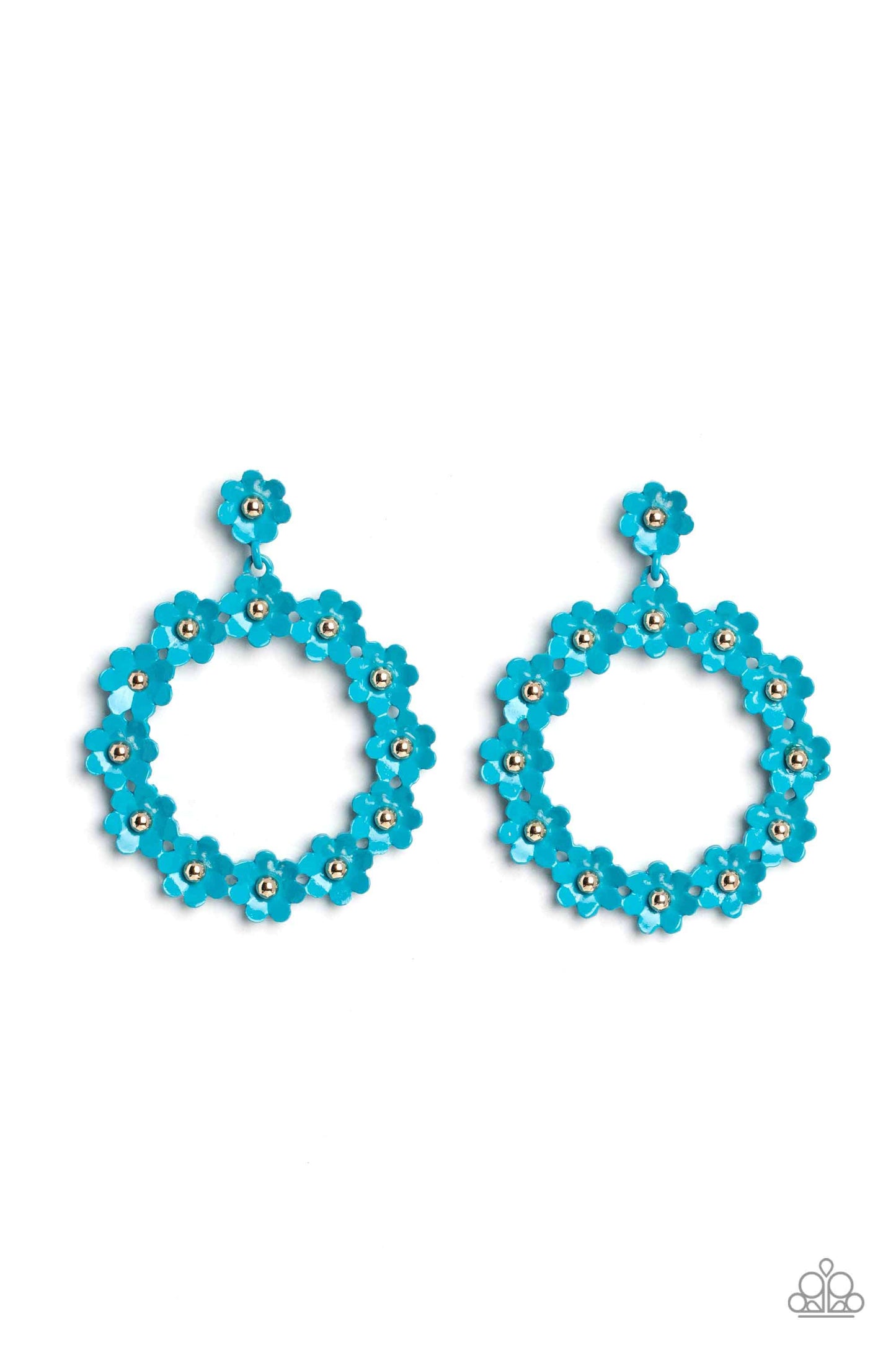 Paparazzi - Daisy Meadows - Blue Earrings #2040