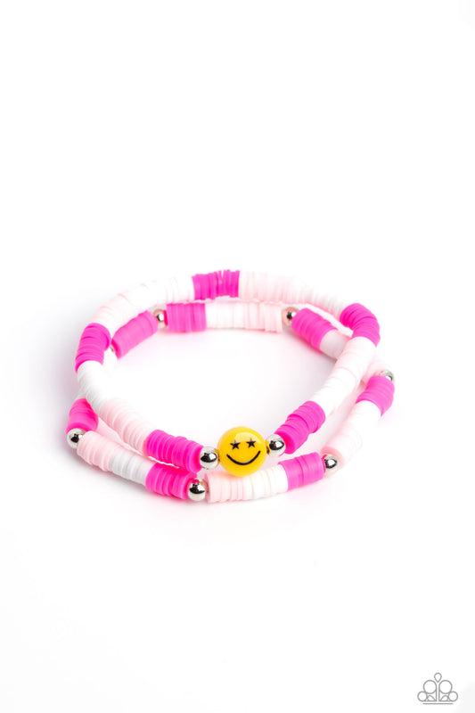 Paparazzi - In SMILE - Pink Bracelets  #1089