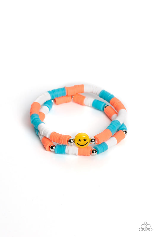 Paparazzi - In SMILE - Orange Bracelets #1174