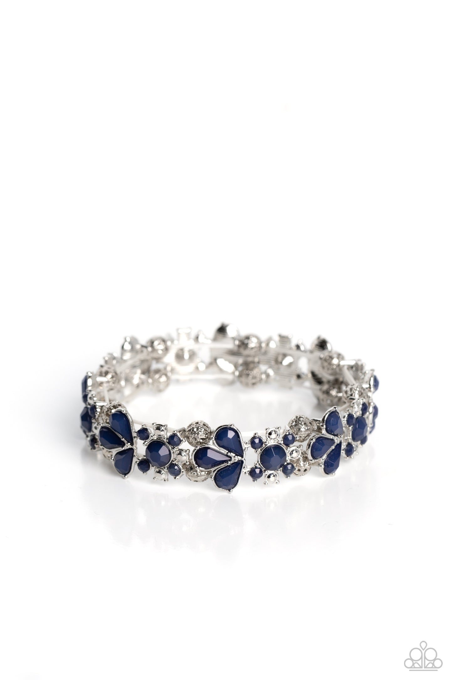 Paparazzi - Teasing Torrent - Blue Bracelets  #0551