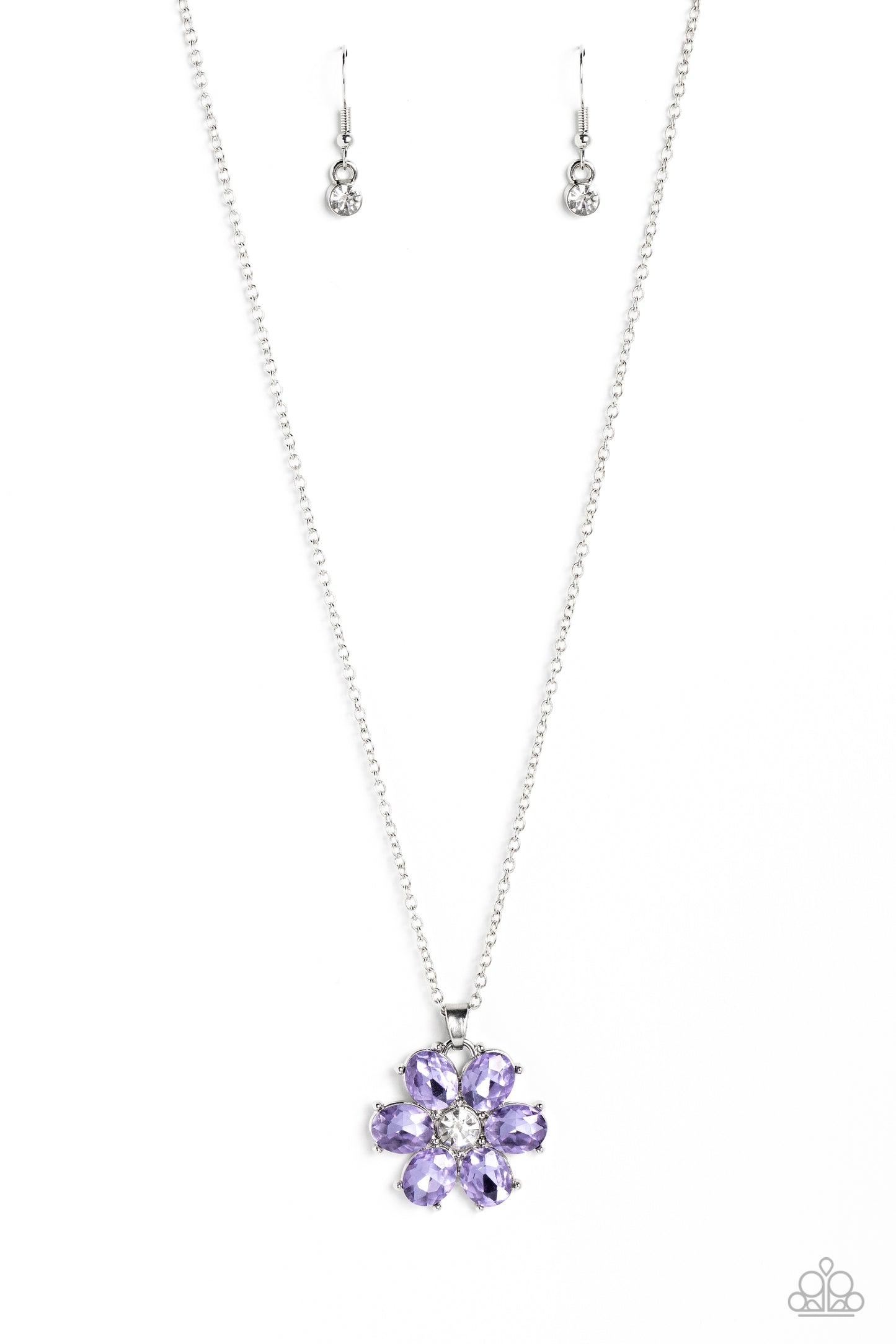 Paparazzi - Fancy Flower Girl - Purple Necklaces #1507