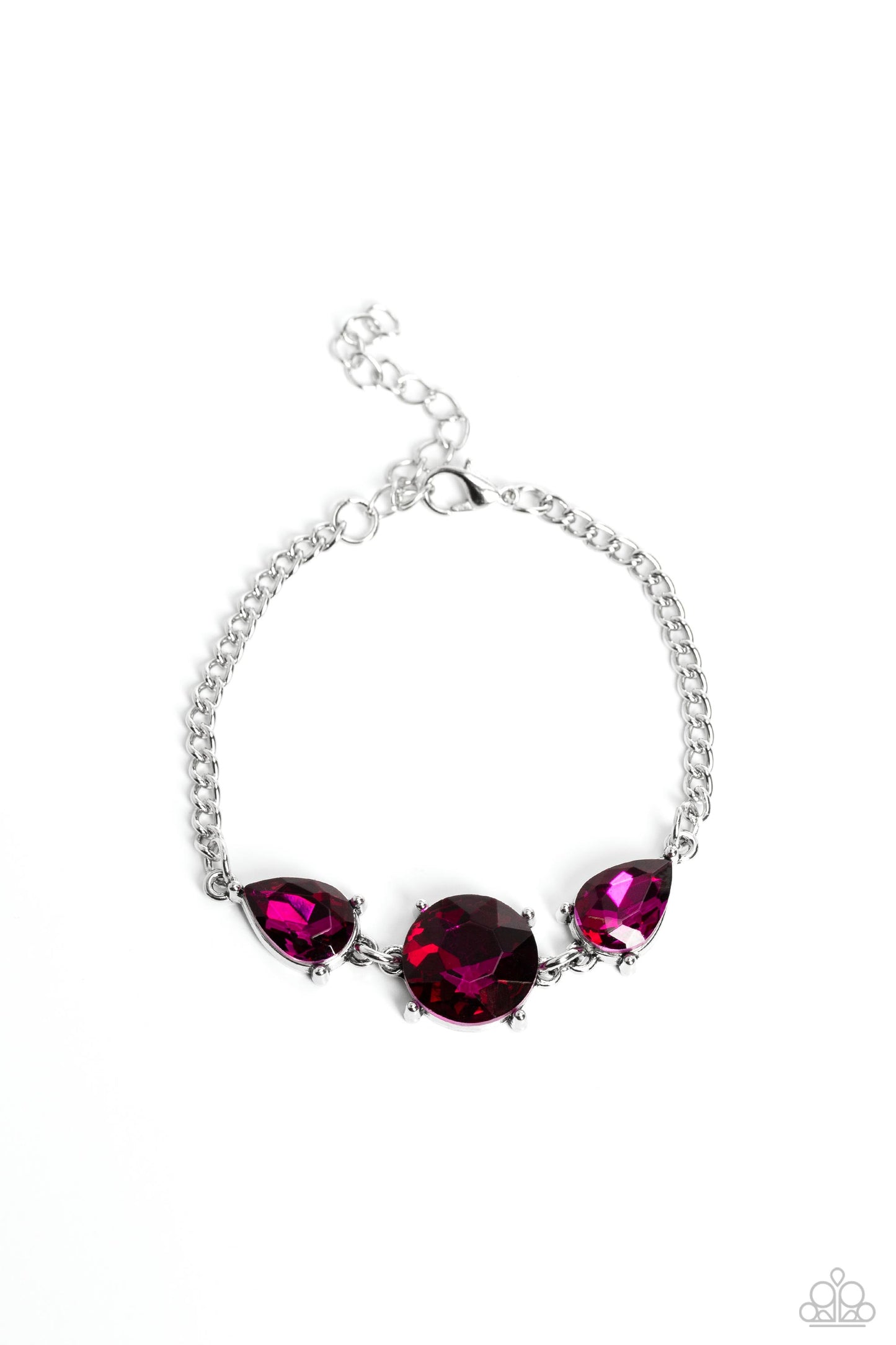 Paparazzi - Twinkling Trio - Pink Bracelets #0557