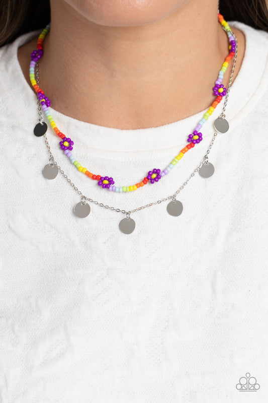 Paparazzi - Rainbow Dash - Purple Necklaces #1345