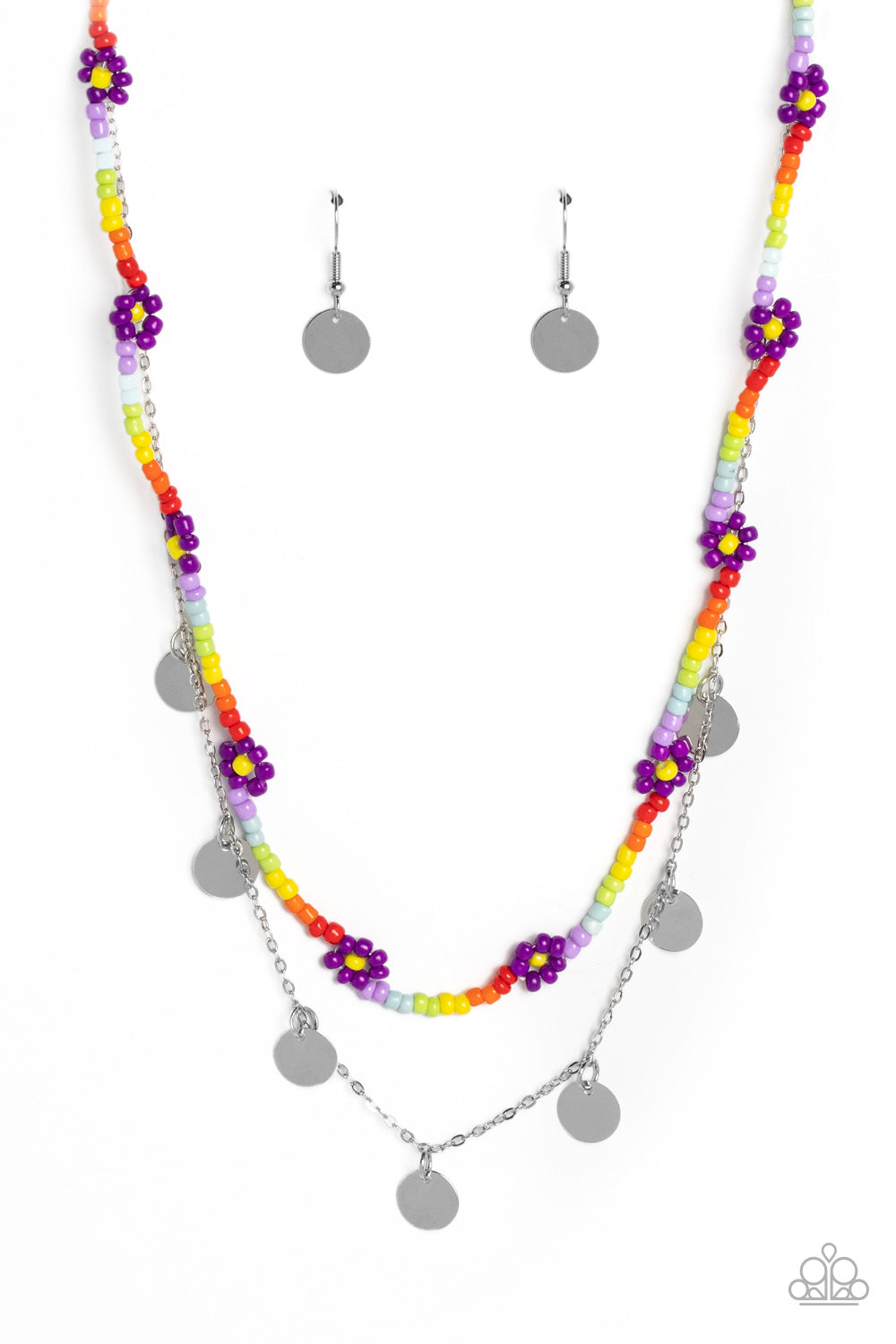 Paparazzi - Rainbow Dash - Purple Necklaces #1345