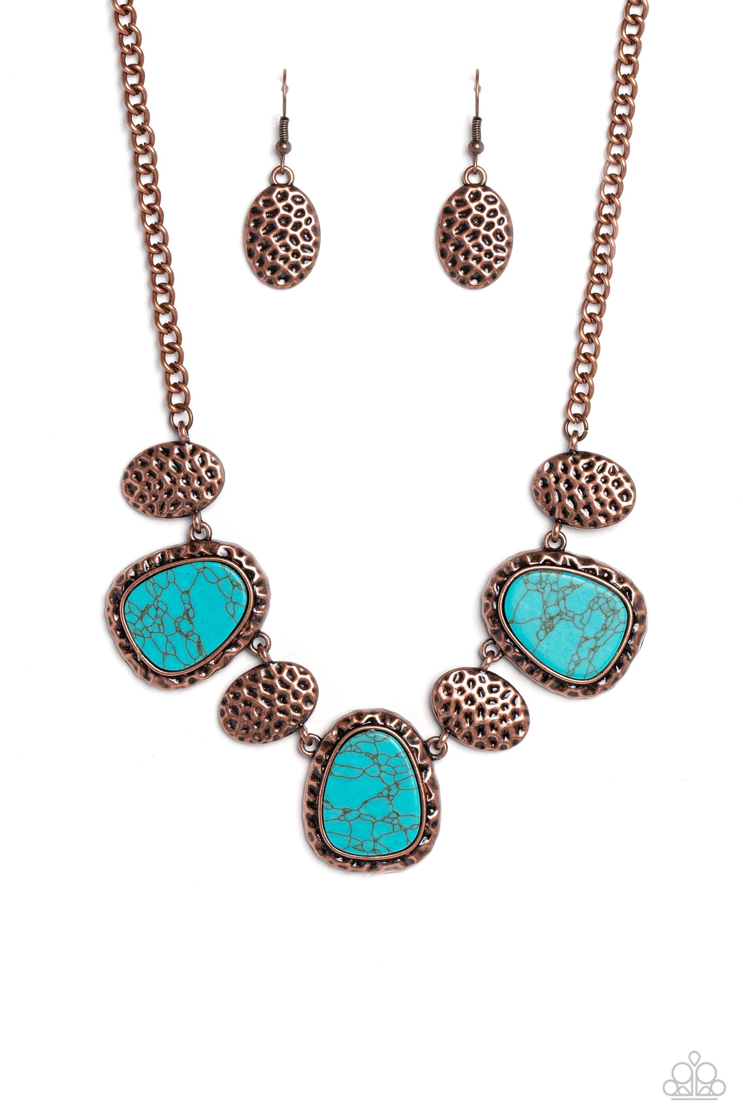 Paparazzi - Badlands Border - Copper Necklaces #2169