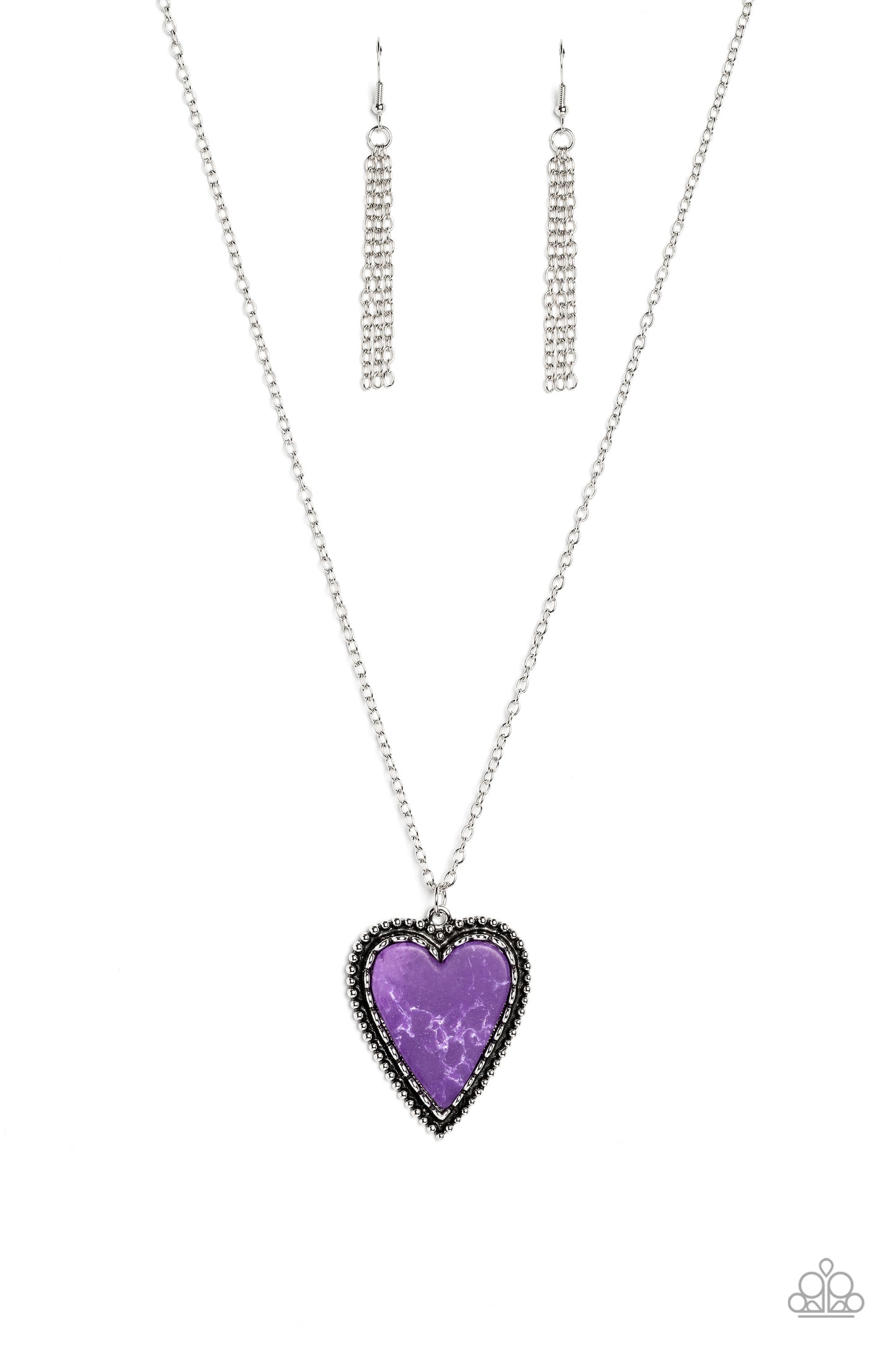 Paparazzi - Stony Summer - Purple Necklaces #2137