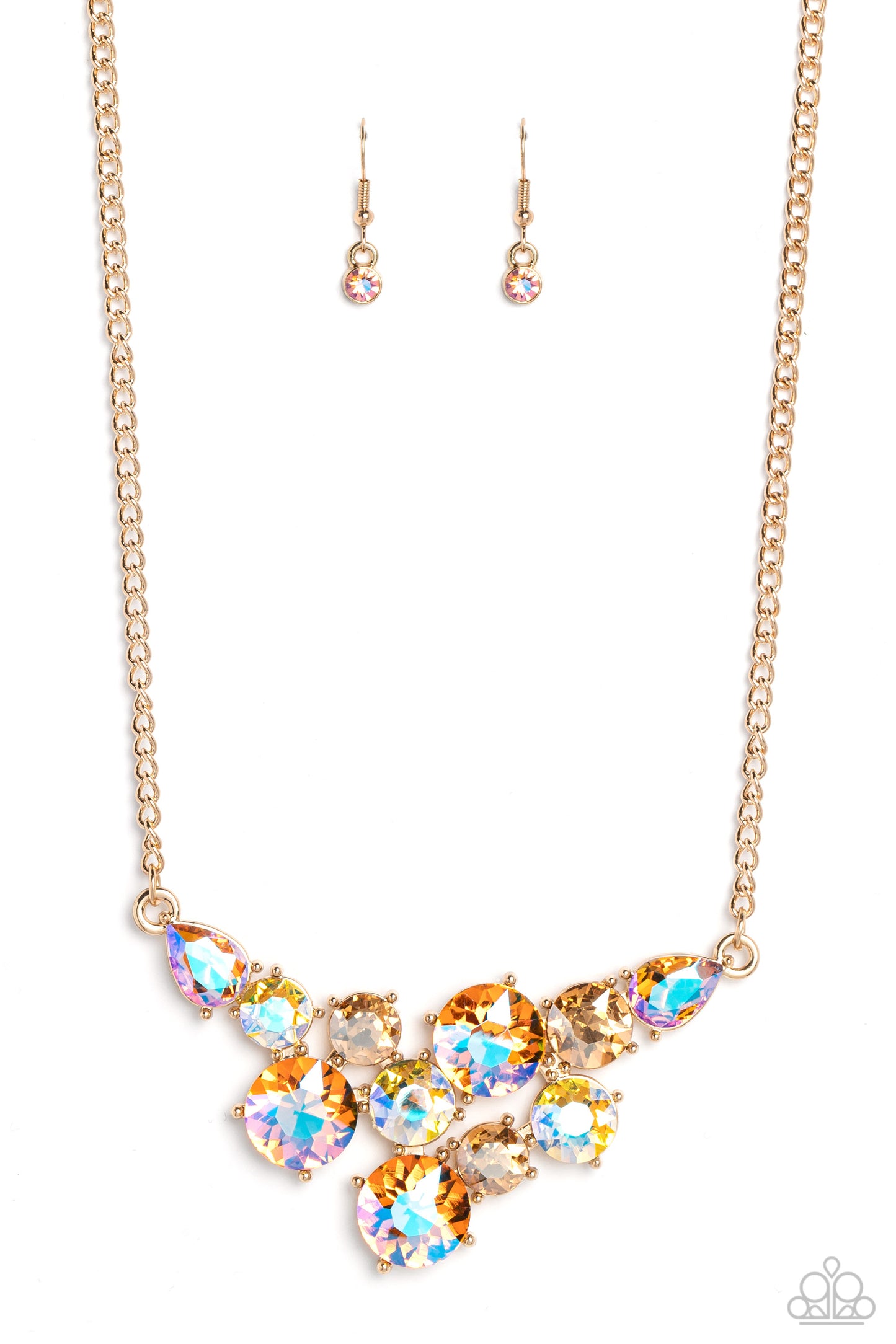 Paparazzi - Round Royalty - Gold Necklace #2139